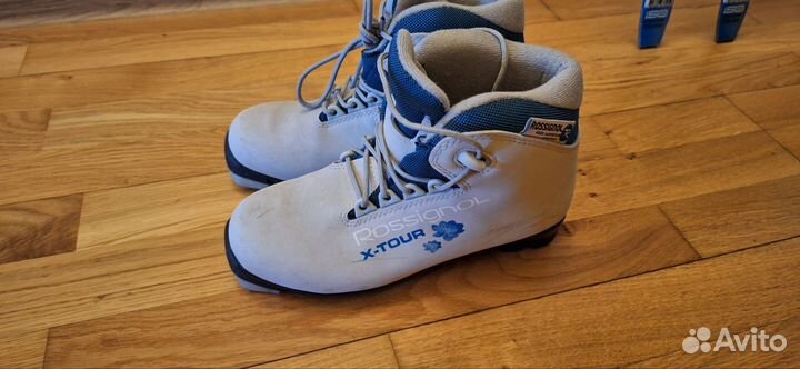 Комплект беговые лыжи, ботинки и палки