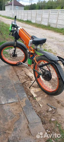 Электровелосипед фетбайк складной