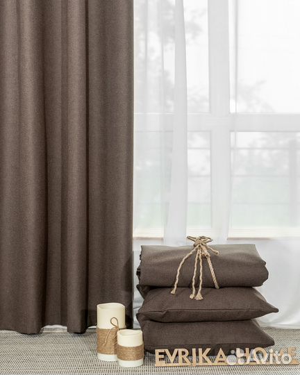 Комплект портьер блэкаут Массимо Цикорий шторы