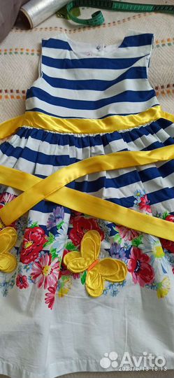 Платье для девочки, хлопок на подкладе