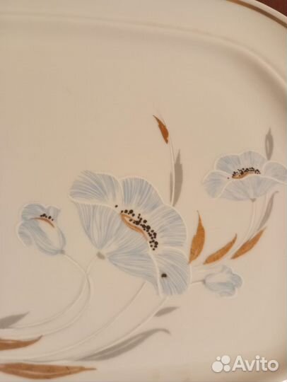 Овальное сервировочное блюдо jlmenau (ГДР)