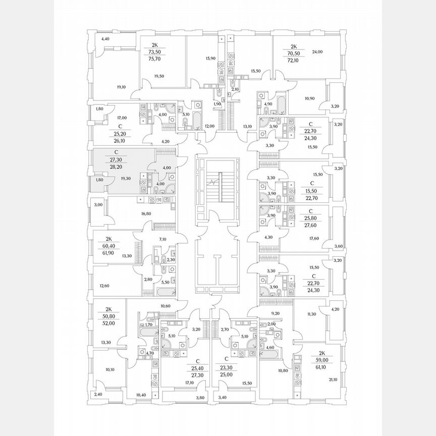 Квартира-студия, 28,2 м², 13/13 эт.