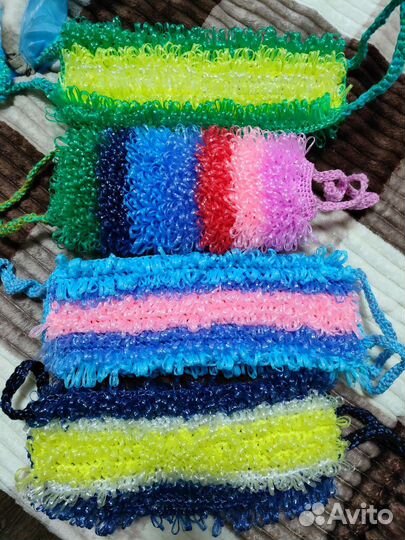 Мочалка вязаная