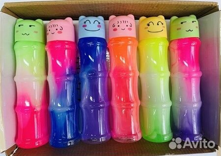 Лизун слайм Мордашки колба