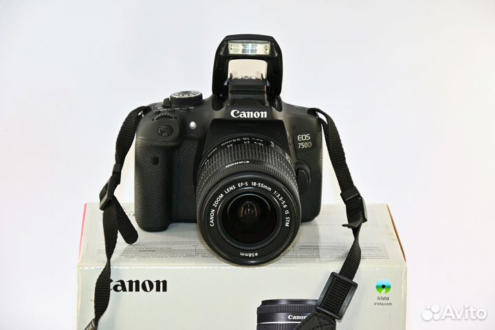 Canon EOS 750D/T6i 24.0MP цифрозеркалка Kit 18-55