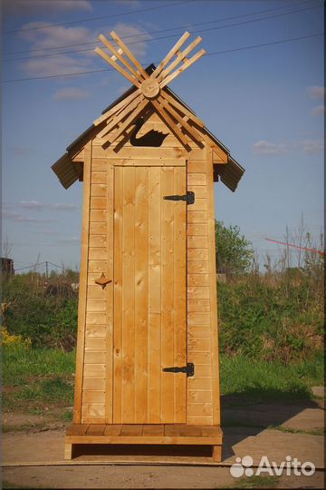 Уличный туалет деревянный WAT894