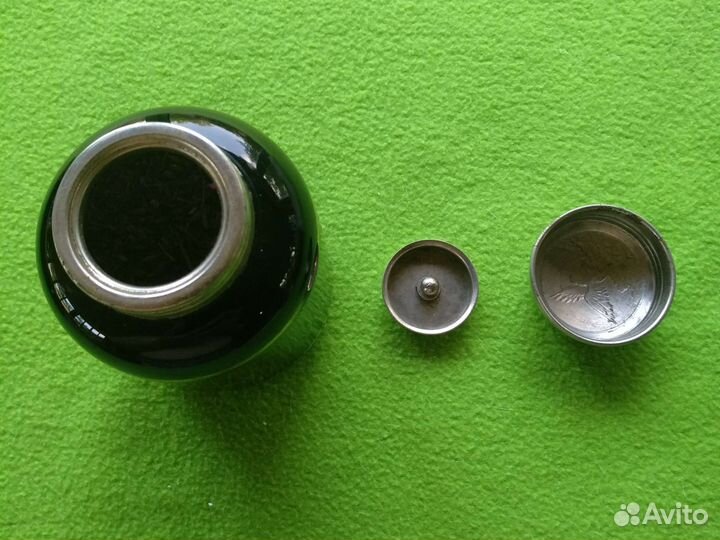 Раритет банка для чая, фиолетовая с позолотой