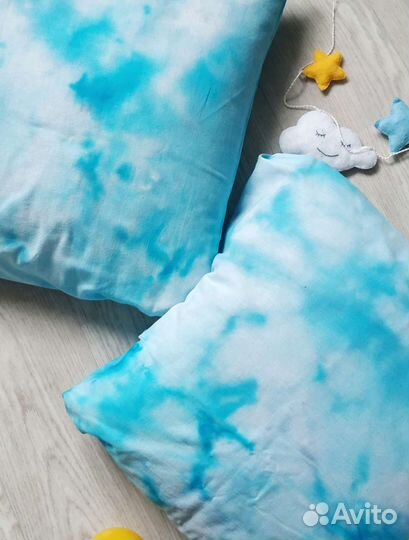 Наволочки Тай Дай, ручная работа, бязь хлопок