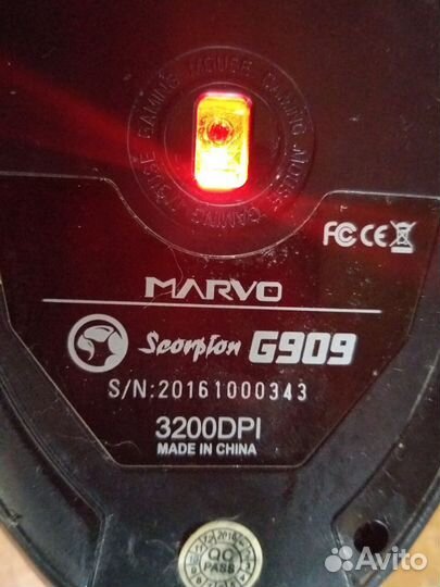 Мышь проводная Marvo Scorpion G909