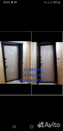 Отделка откосов окон и входных дверей