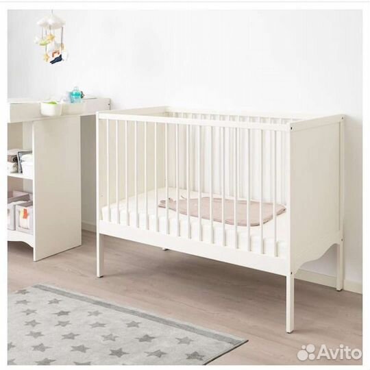 Детская кровать IKEA с матрасом