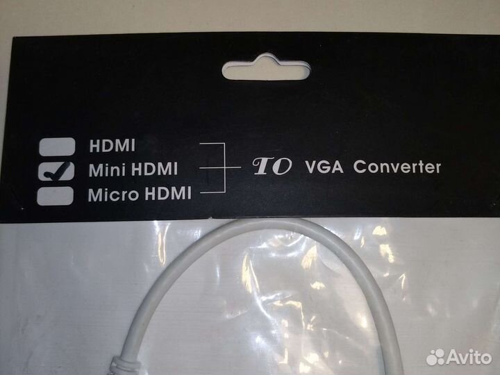 Конвектор Переходник мини hdmi-VGA