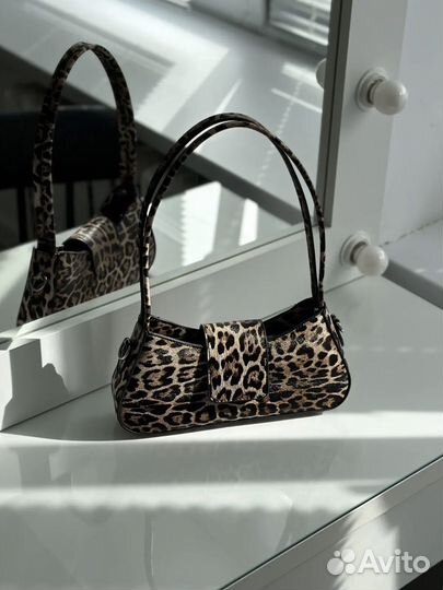 Новая сумка клатч леопардовая