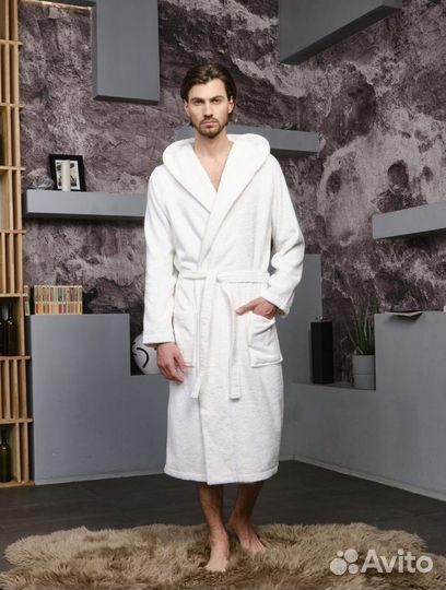 Халат махровый мужской новый