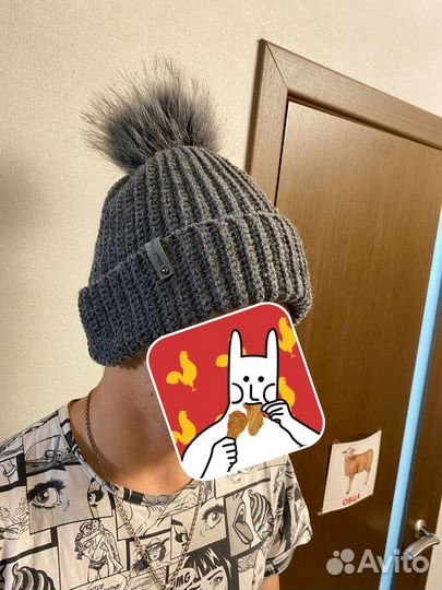 Шапка вязаная ручная работа