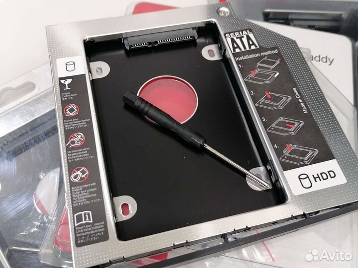 Салазки переходник 12.7/ 9.5 ноутбук SSD HDD SATA