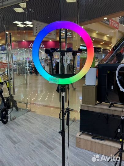 Кольцевая лампа RGB LED 36см (новая, гарантия)
