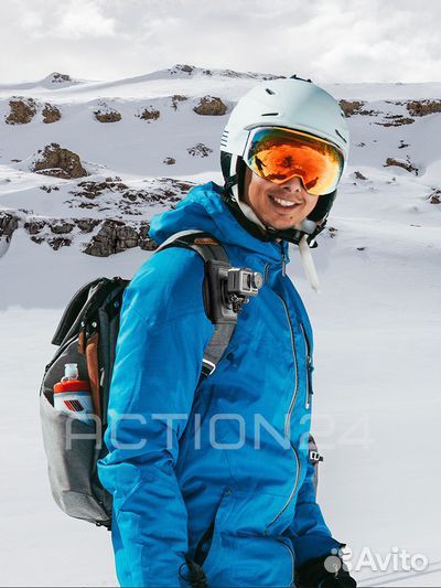 Крепление для экшн камеры на лямку рюкзака с повор