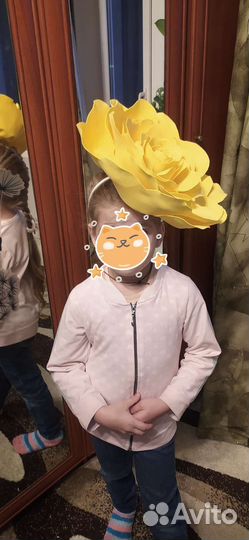 Ободок с огромной розой (цвет можно любой)