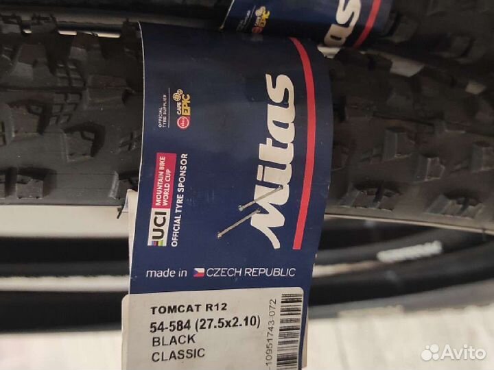 Новые покрышки Mitas Tomcat 27.5x2.10 (54-584)