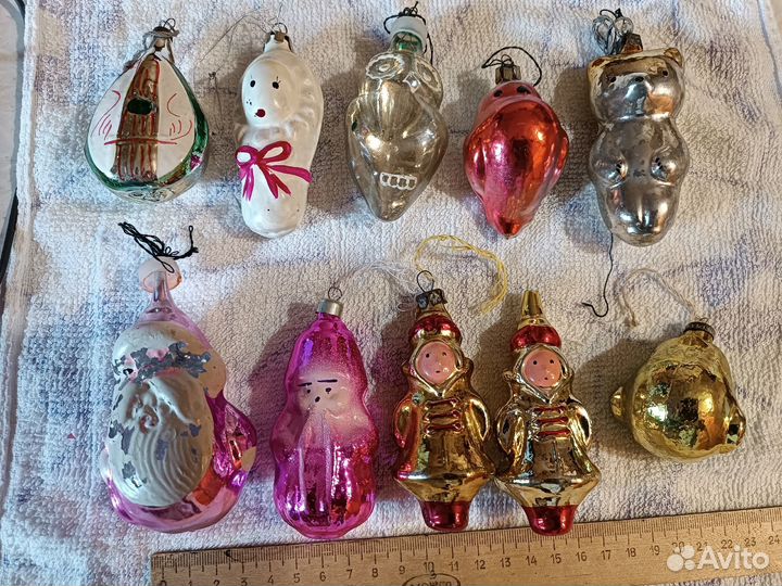 Елочные игрушки ретро СССР
