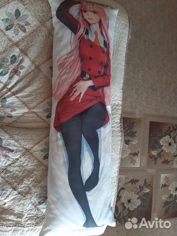 Подушка дакимакура с аниме 150*50 см, почти новая