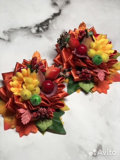 Бантики осень-осенний набор