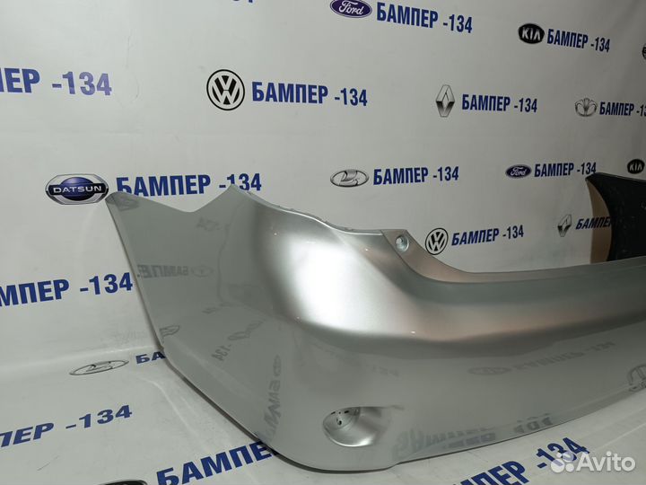 Бампер задний toyota corolla 150 1F7 серебристый