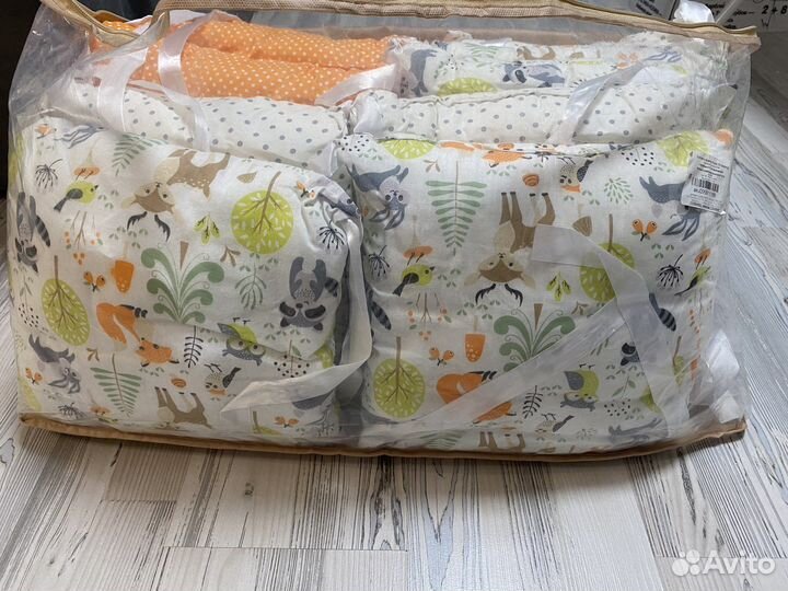 Бортики подушки в детскую кроватку