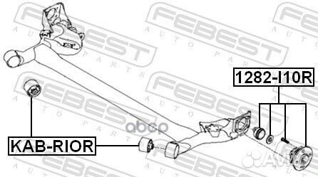 Ступица задняя 1282I10R Febest