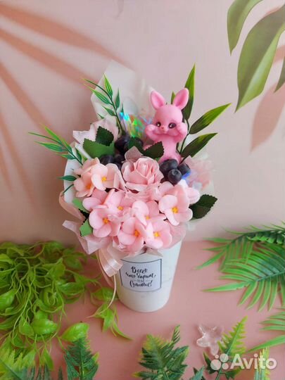 Букет цветов из мыла