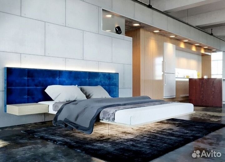 Парящая кровать на металлокаркасе