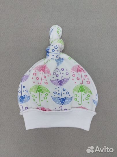 Шапочки для малыша р.36,40,44,48 (2шт)