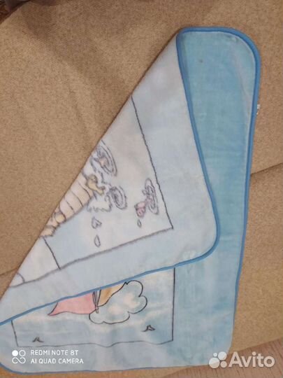 Плед детский плюшевый