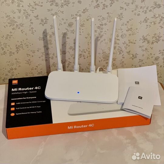 Новый роутер Xiaomi mi 4C R4CM wi-fi белый