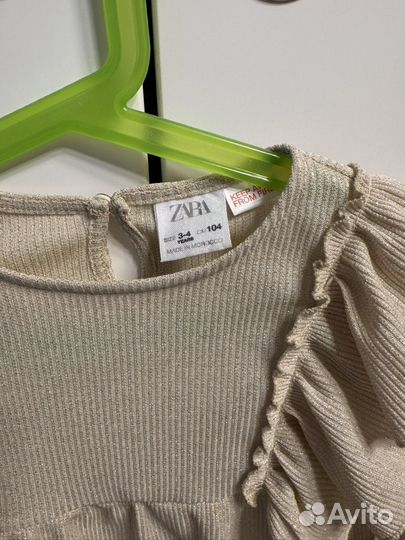 Блузка zara детская 104 и леггинсы 110