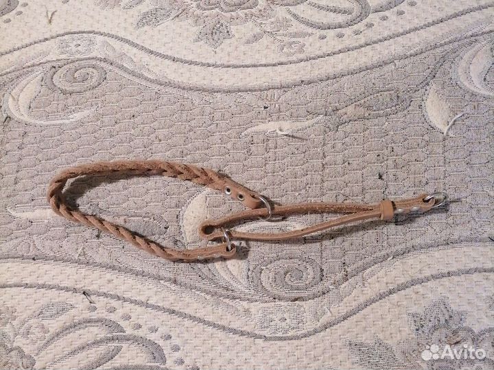 Ошейник: полуудавка кожаная