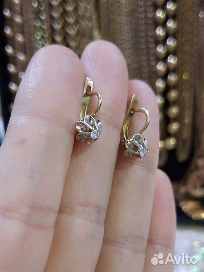 Золотые серьги детские