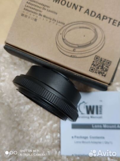 Фото переходник с Canon FD на Fuji FX новый