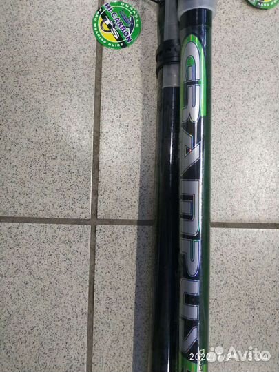 Удочка карбоновая с кольцами маховая 30-50гр