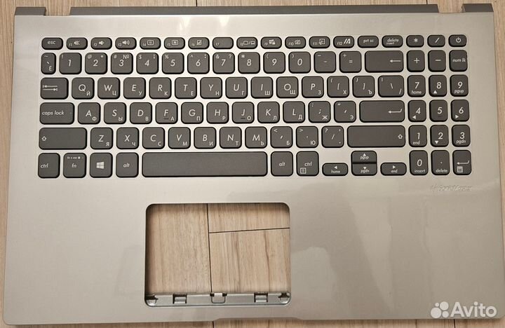 Топкейс клавиатура для Asus X509, F509 серый новый