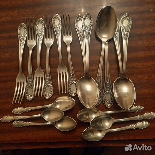 Мельхиоровые ложки и вилки СССР