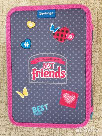 Пенал большой Собачка Berlingo двойной