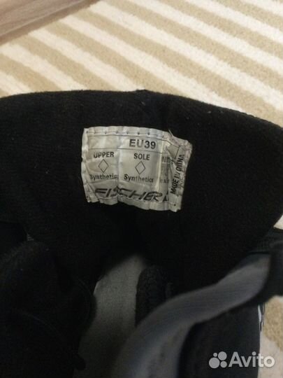 Лыжные ботинки 39, лыжи, палки, чехол fisher