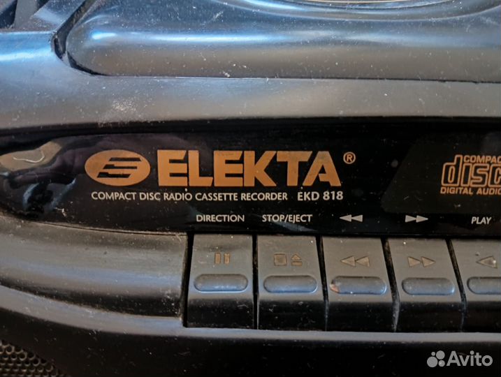 Бу японский магнитофон elekta ekd 818 на запчасти