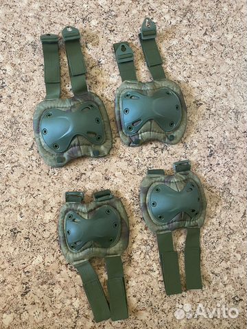 Защита колен и локтей цвет мох и вудланд