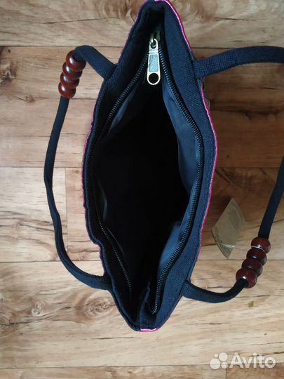 Сумка тканевая с вышивкой 27*20