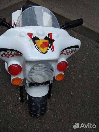 Детский электромотоцикл на запчасти