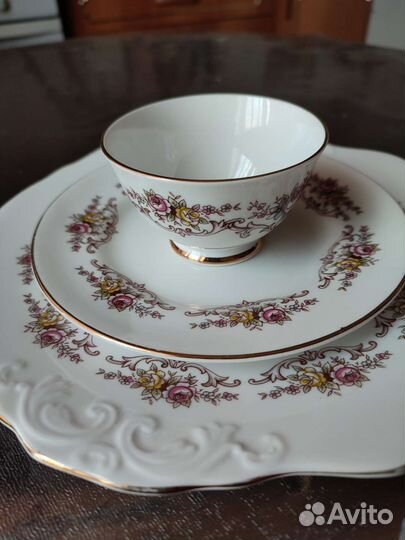 Чайная тройка фарфор
