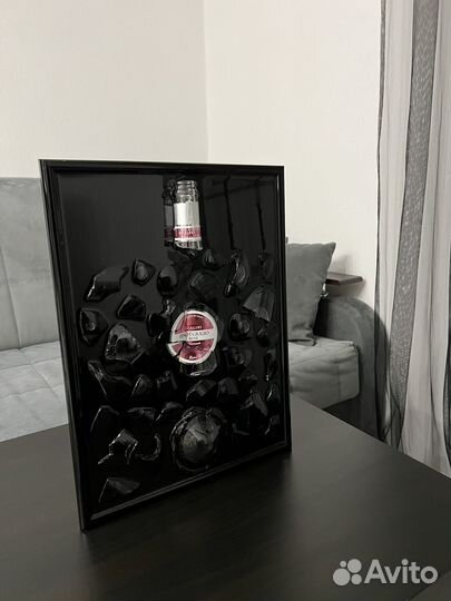 Картина из битой бутылки